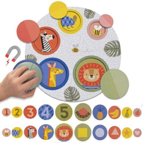TAF TOYS puzzle magnetyczne Peek-A-Boo