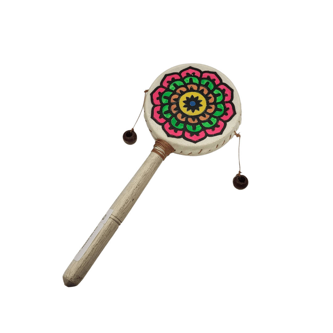 Bębenek damru, malowany 7,5 cm