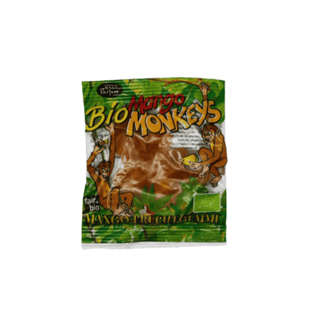 Żelki owocowe Małpki Mango, 24g