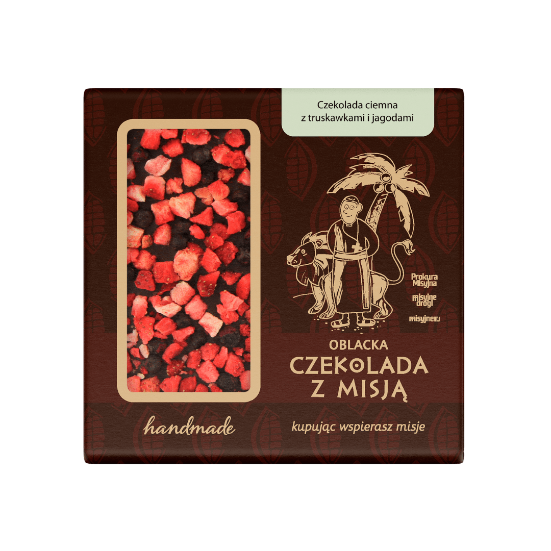 Czekolada ciemna - truskawki i jagody