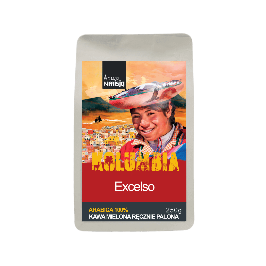 Kawa Kolumbia Excelso, mielona