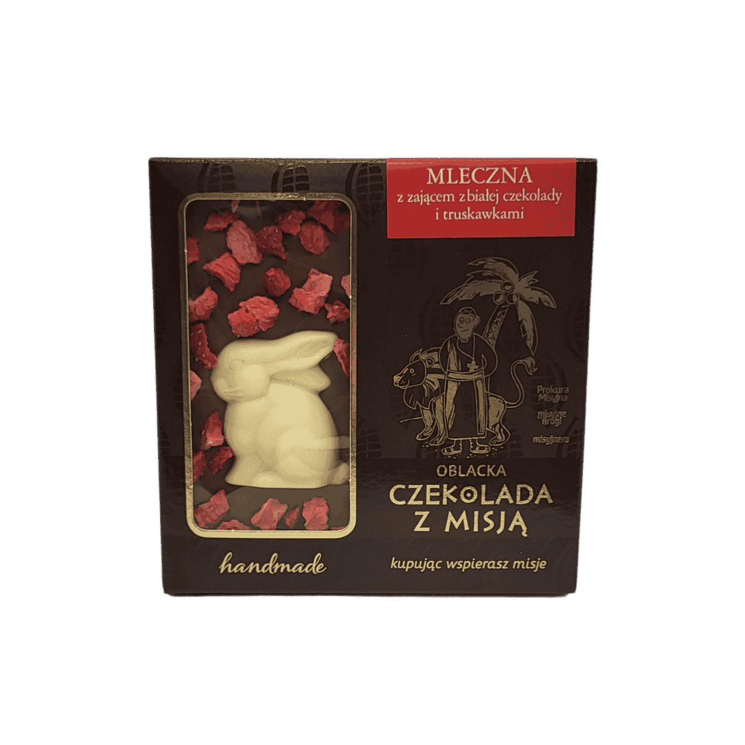 Czekolada wielkanocna z truskawkami