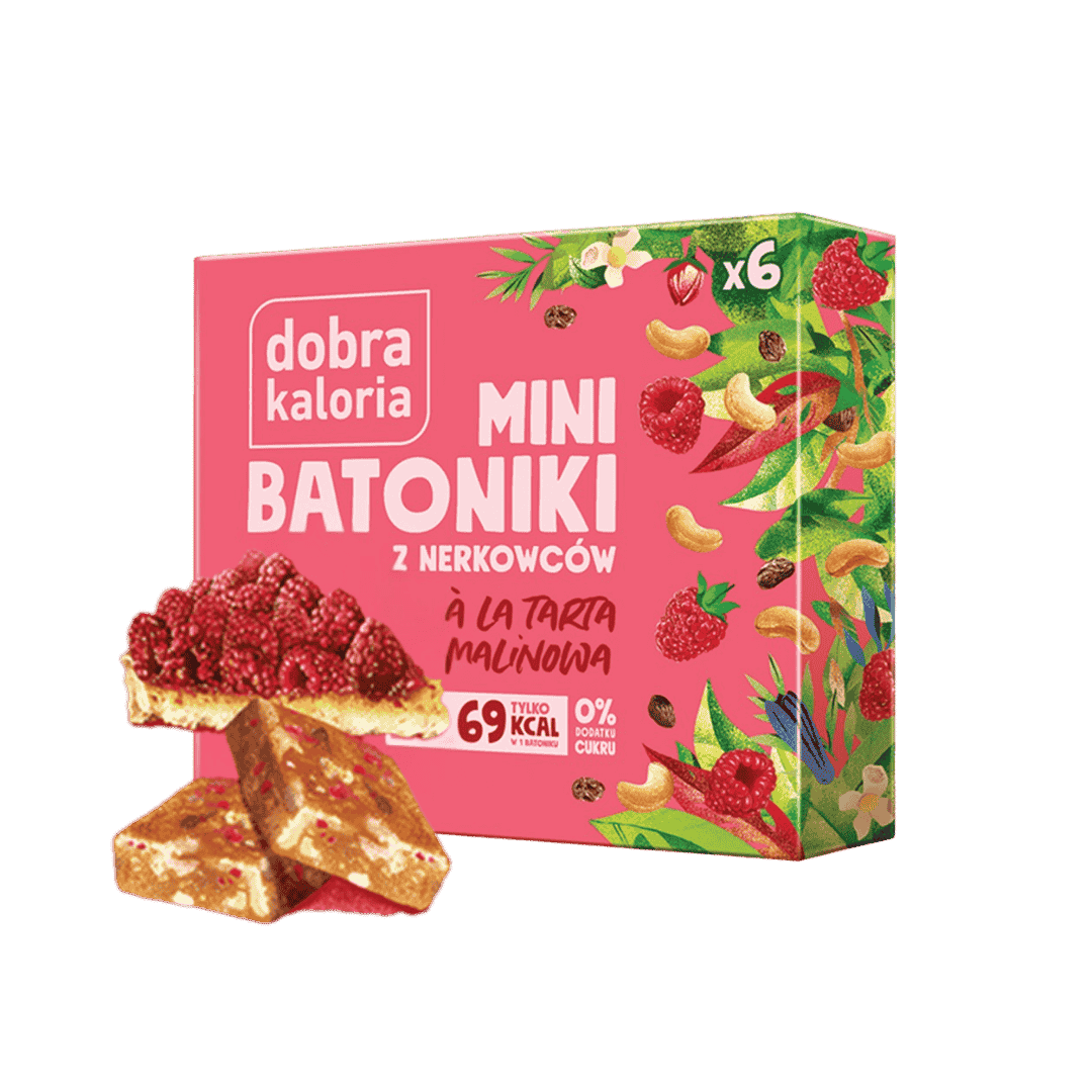 Mini batoniki - a` la tarta malinowa