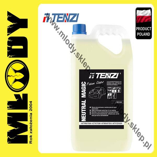 TENZI Neutral Magic Clear Foam 5l Przezroczysta Aktywna Piana do Mycia Samochodów