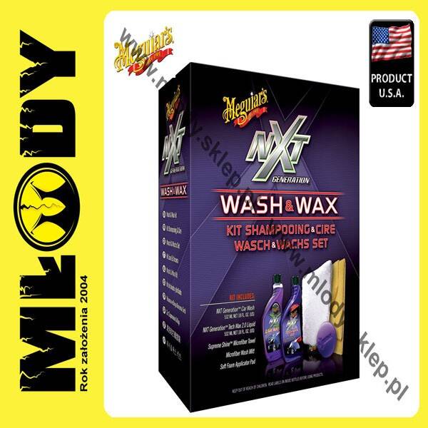 Meguiars Nxt Generation Wash And Wax Kit 5w1 Zestaw do Pielęgnacji Samochodu
