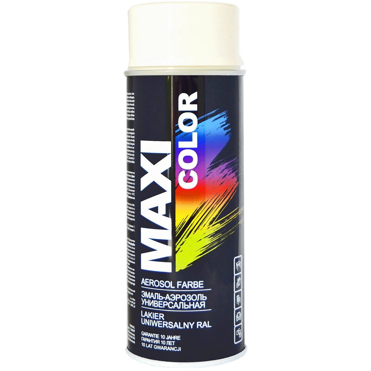 MOTIP MAXI COLOR Lakier Maxi Color RAL 9010 Połysk 400ml