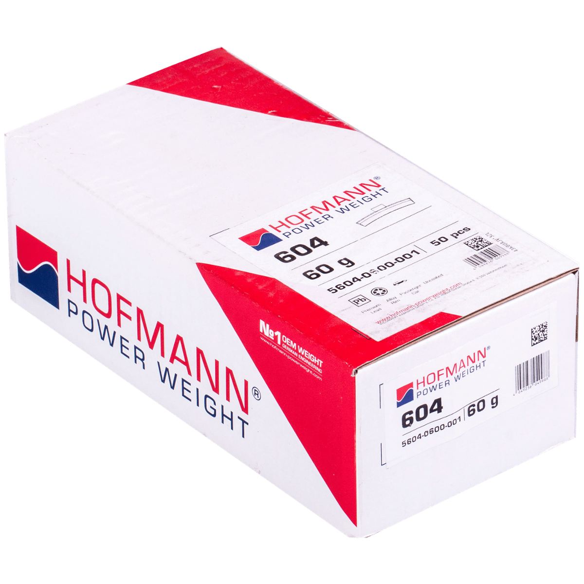 HOFMANN Ciężarek Nabijany ALU PB 604 60g Niepowlekany do Aluminiowych Felg 50szt