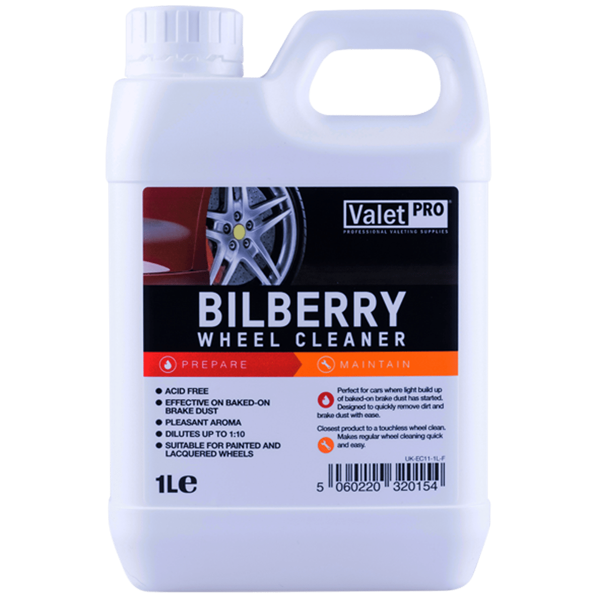 ValetPRO Bilberry Wheel Cleaner 1l Wolny od Kwasów Środek do Czyszczenia Felg
