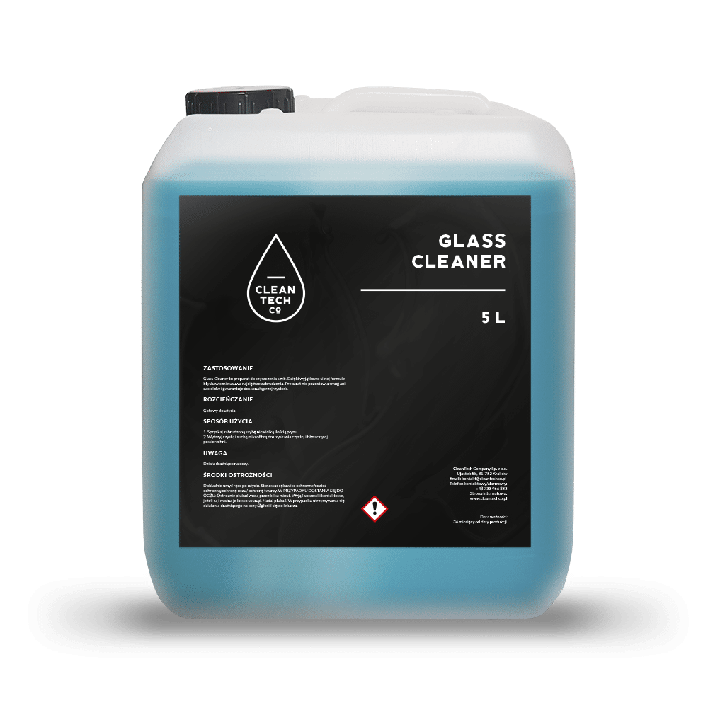 CLEANTECH CO Glass Cleaner 5l Preparat do Czyszczenia Szkła i Powierzchni Polerowanych
