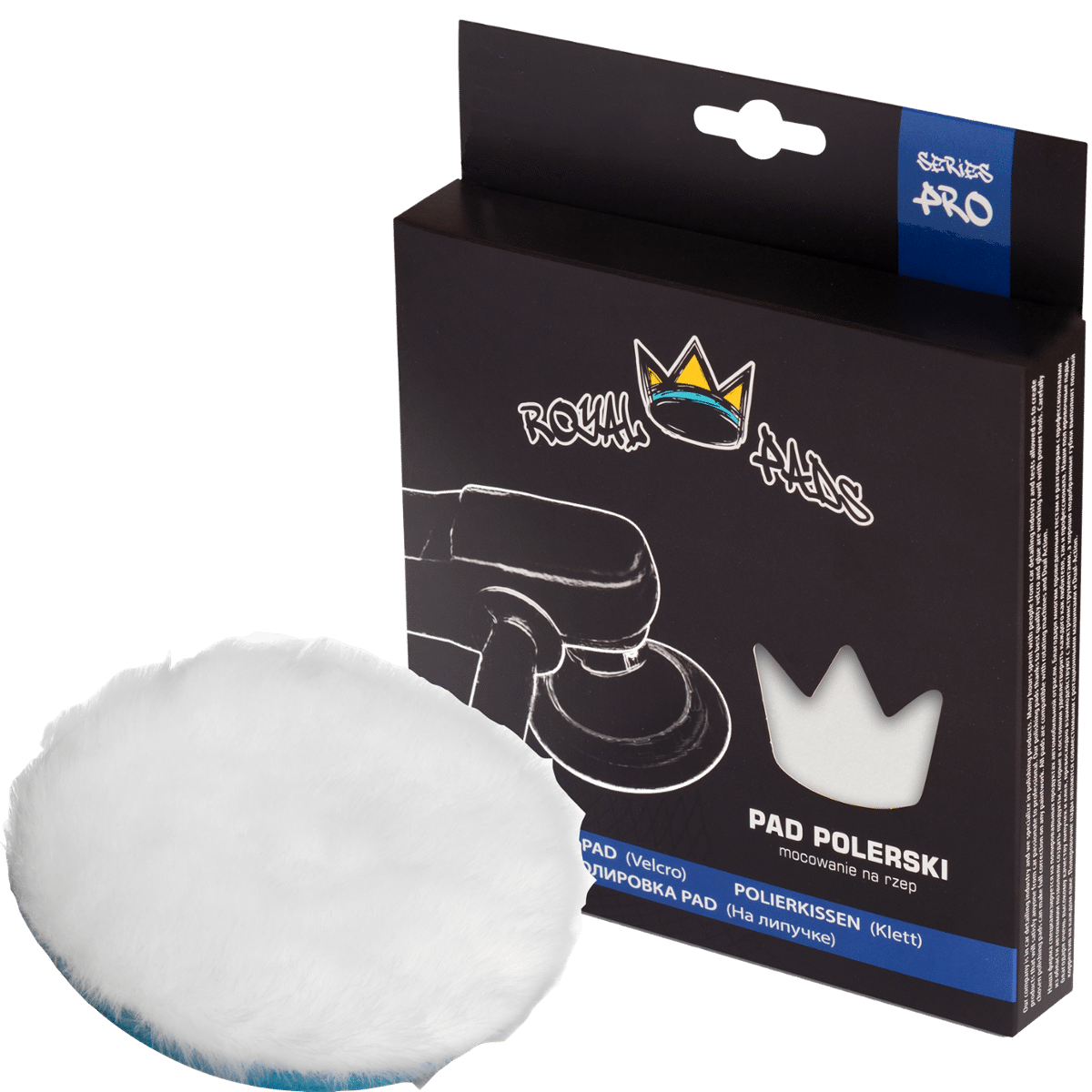 ROYAL PADS Natural WoolCut 130mm Pad z Futrem Naturalnym i Twardą Przekładką Piankową