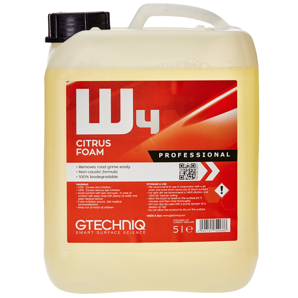 GTECHNIQ W4 Citrus Foam 5l Aktywna Piana o Neutralnym pH