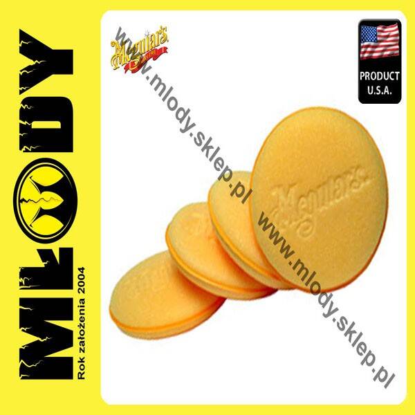 Meguiars Soft Foam Applicator Pad Żółty Aplikator 4szt