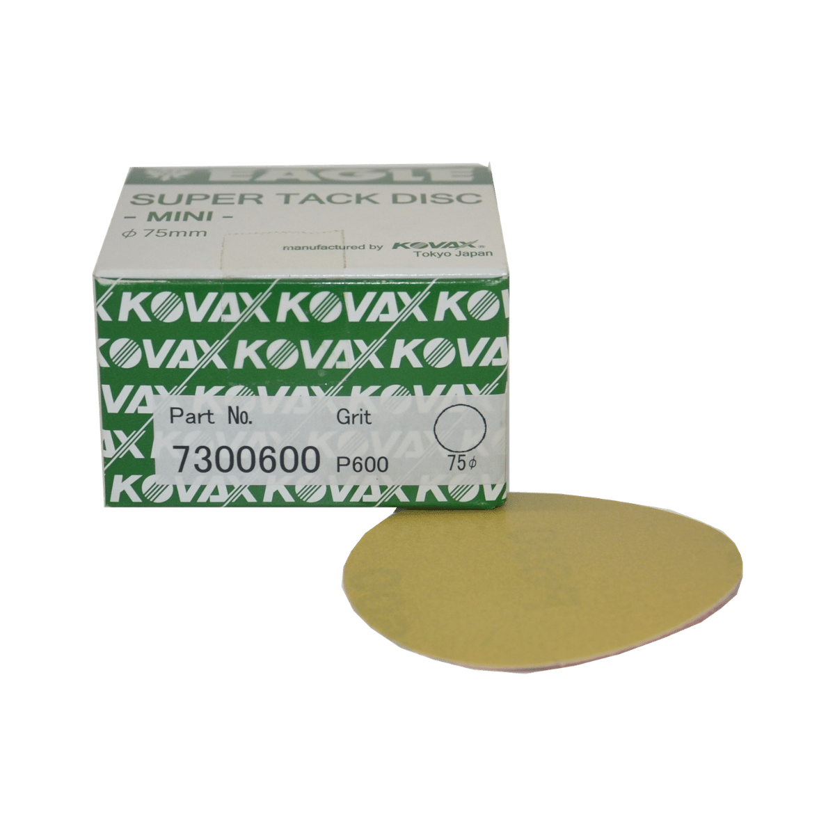 KOVAX Premium Tar Rzep Ø75mm Krążek Ścierny bez Otworów P600