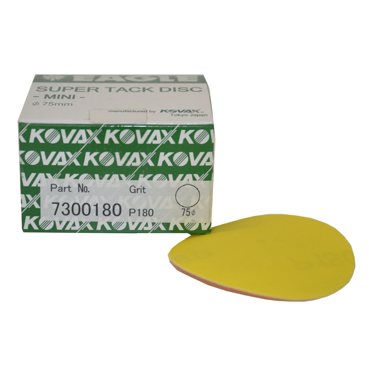 KOVAX Premium Tar Rzep ∅75mm Krążek Ścierny bez Otworów P180