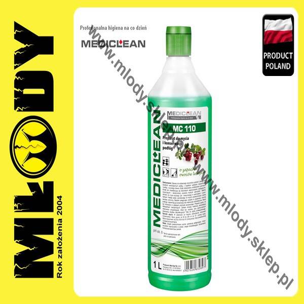 MEDICLEAN MC 110 Floor Clean 1l Płyn do Mycia Podłóg Zapach Owoców Leśnych