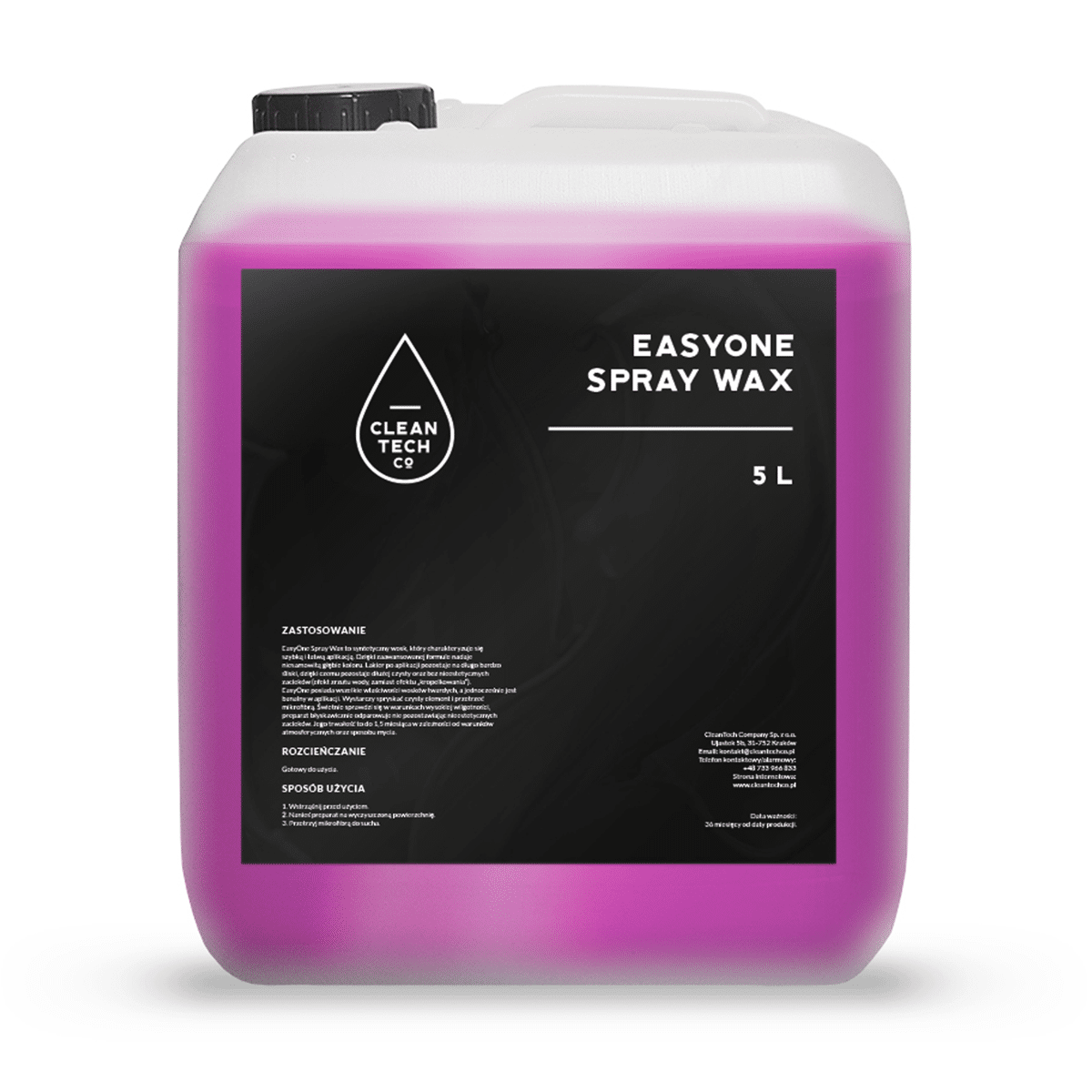 CLEANTECH CO EasyOne Spray Wax 5l Wosk Syntetyczny