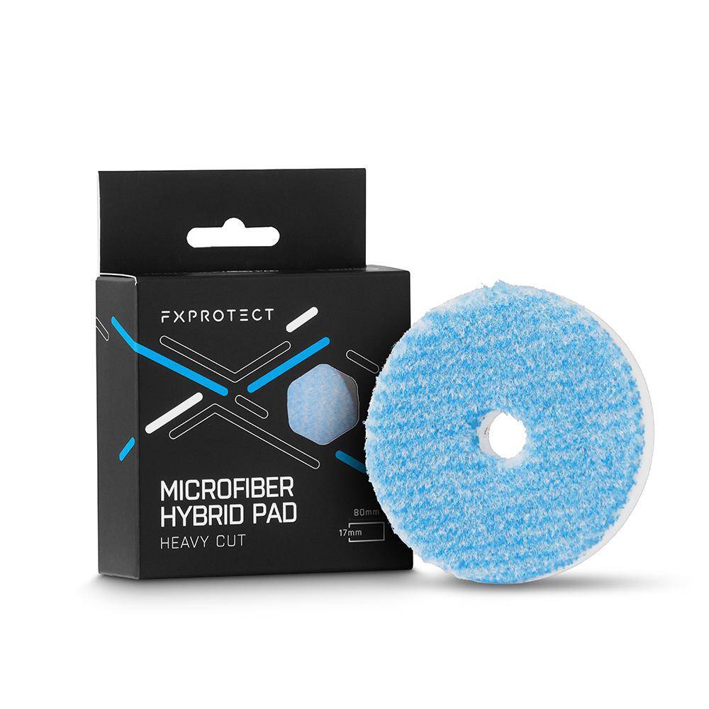 FX PROTECT Microfiber Hybrid Pad Heavy Cut 80mm Silnie Tnący Pad Hybrydowy