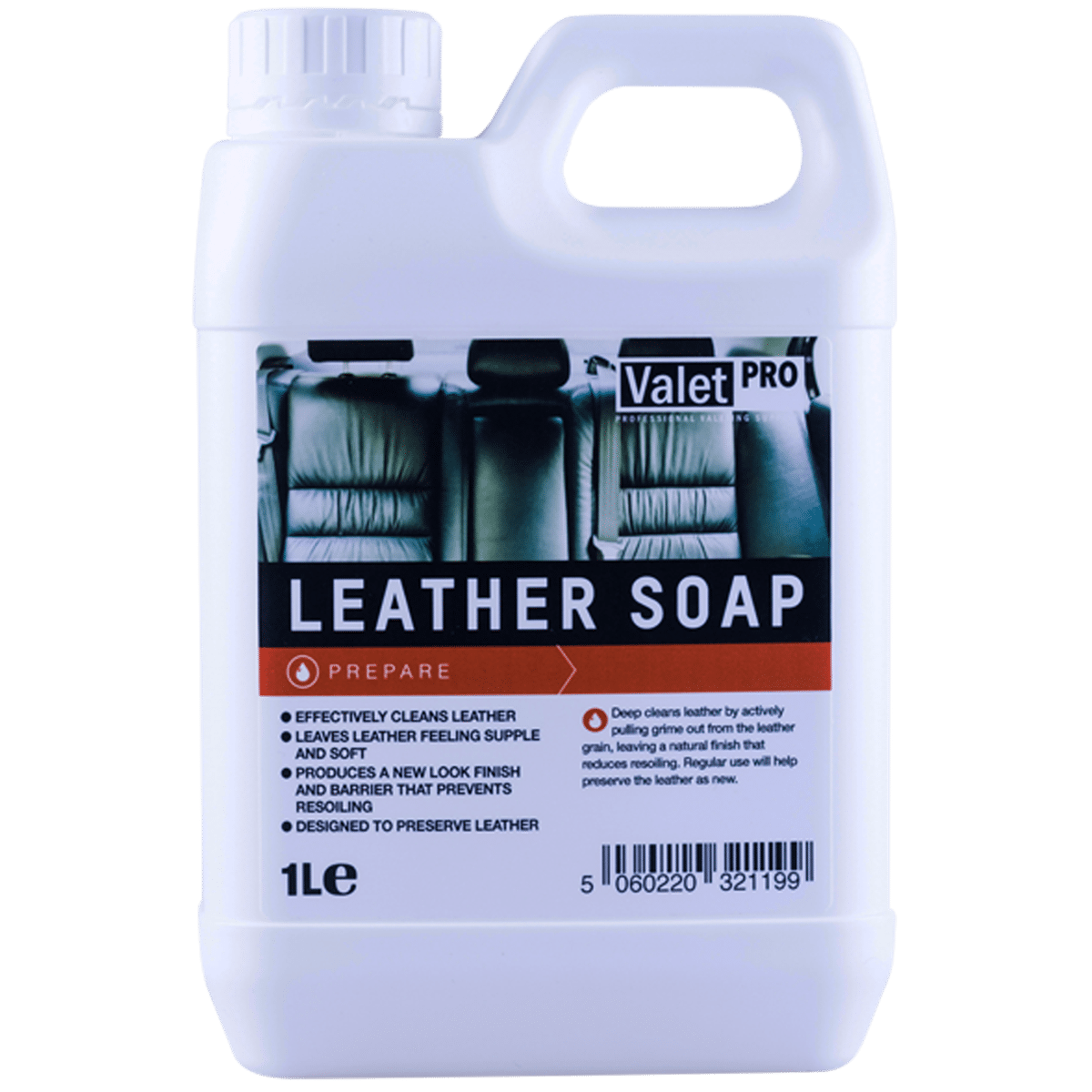 ValetPRO Leather Soap 1l Środek do Czyszczenia Skórzanej Tapicerki