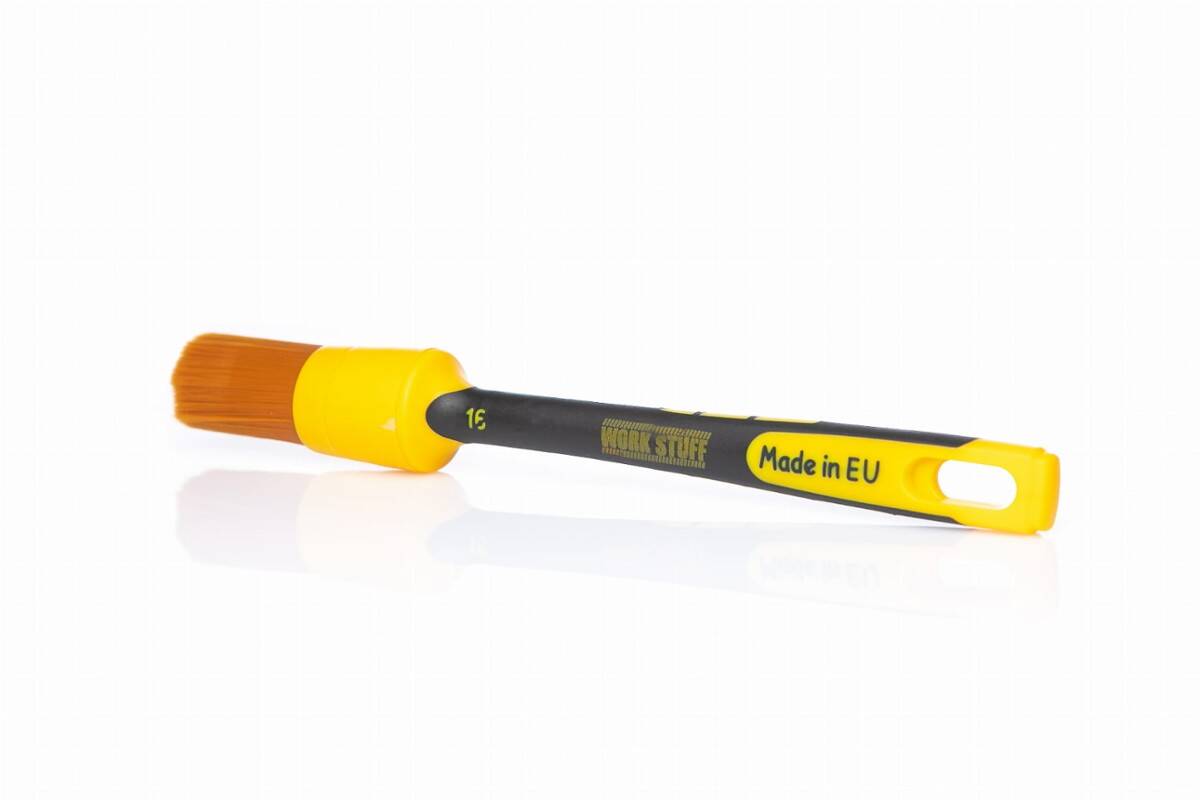 WORK STUFF Detailing Brush Rubber Albino Orange 30mm nr 16 Pędzelek Detailingowy Syntetyczne Włosie