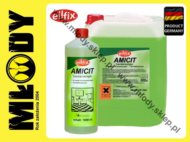 EILFIX Amicit 1l Płyn do Czyszczenia Silnych Zabrudzeń w Łazienkach i Sanitariatach (Zdjęcie 2)