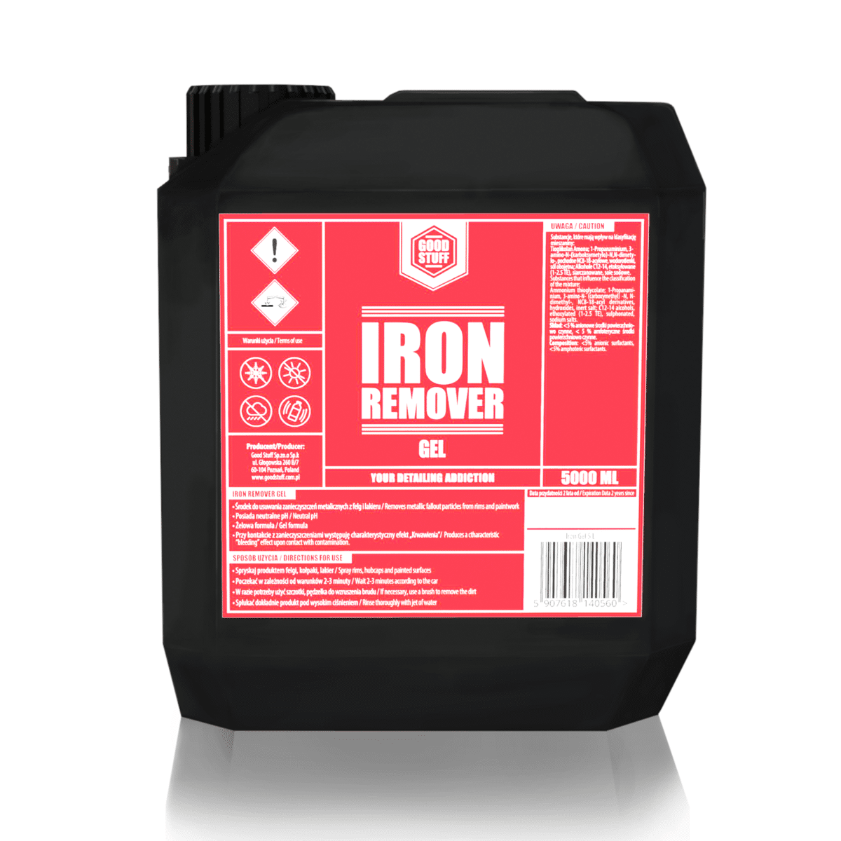 GOOD STUFF Iron Remover GEL 5l Preparat do Usuwania Zanieczyszczeń Metalicznych