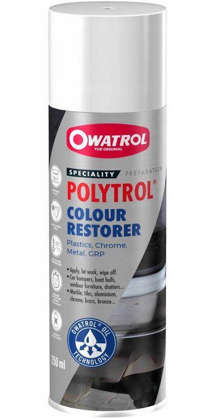 OWATROL Polytrol 250ml Spray Restaurator Koloru do Plastiku Metalu Kamienia