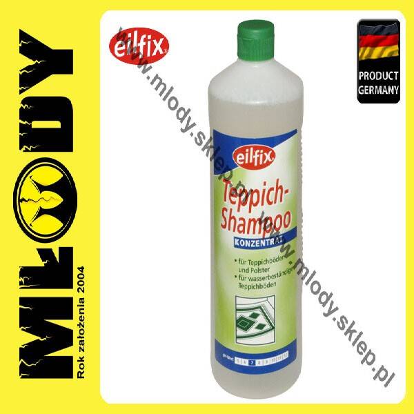 EILFIX Teppich Shampoo 1l Szampon do Ręcznego i Mechanicznego Prania Dywanów Wykładzin i Tapicerki