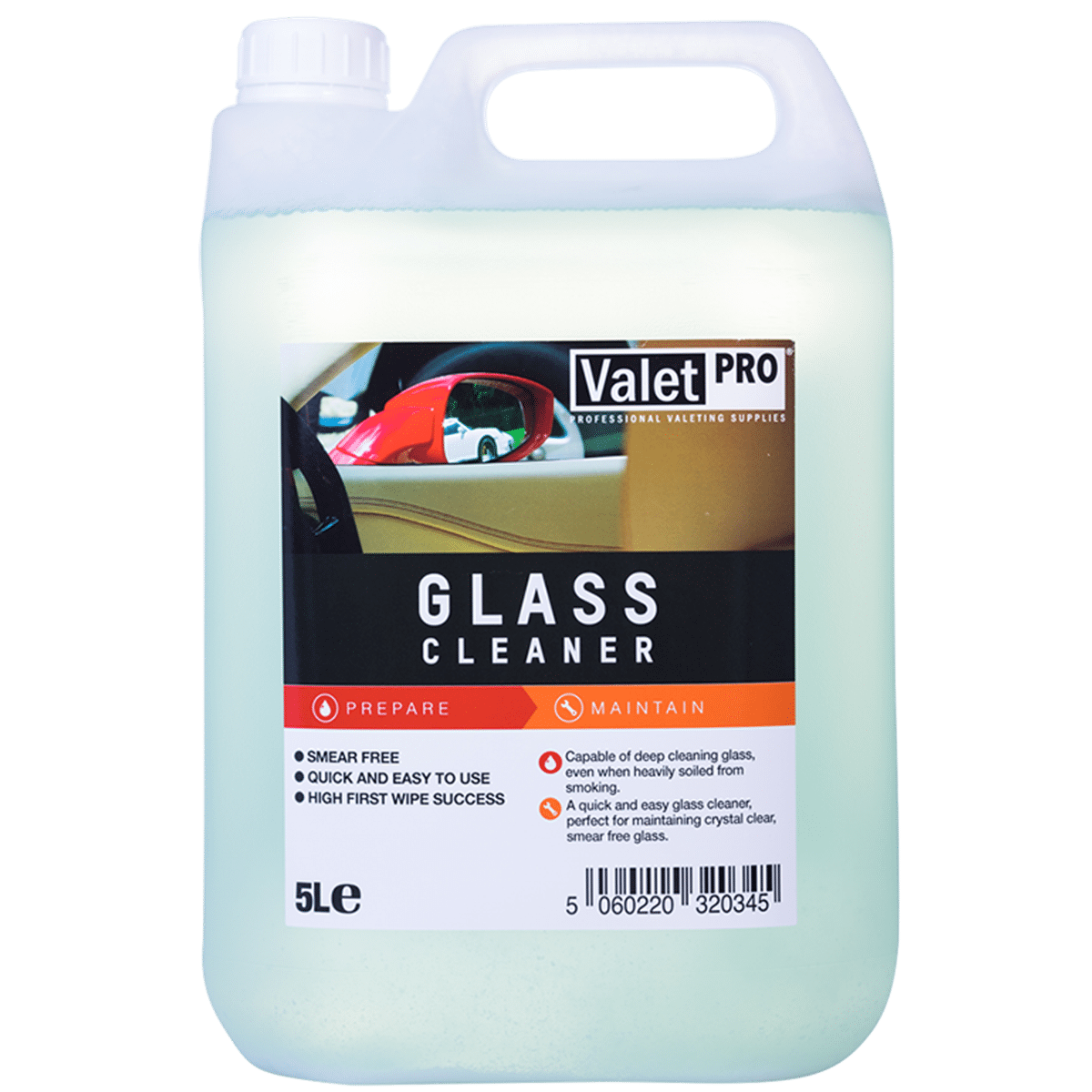 ValetPRO Glass Cleaner 5l Płyn do Mycia Mocno Zabrudzonych Szyb
