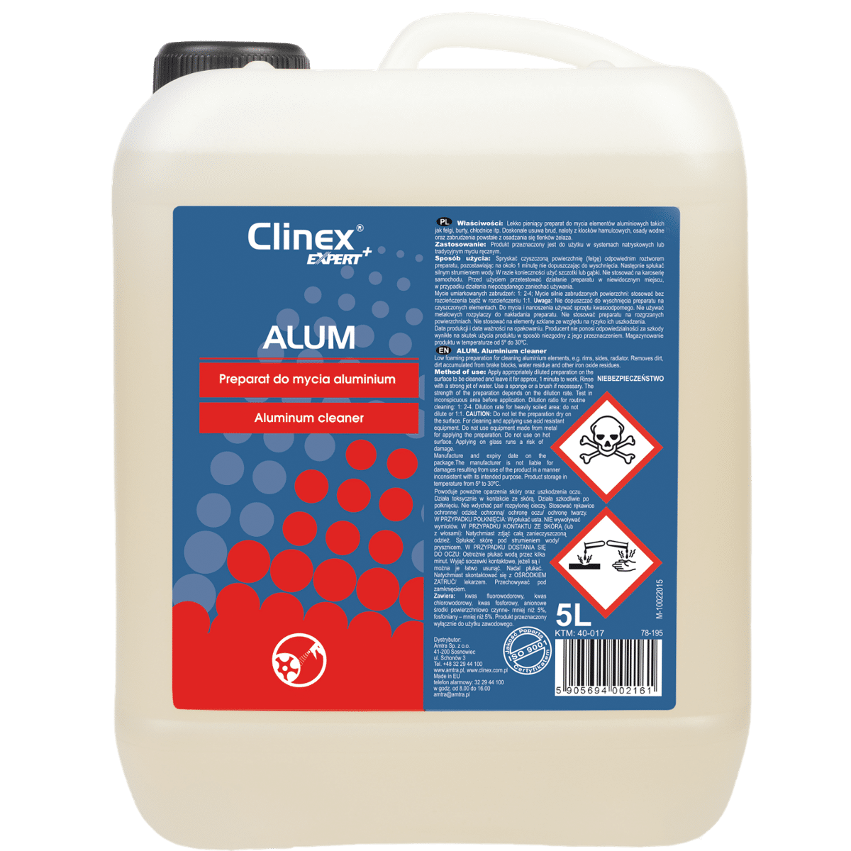 CLINEX EXPERT+ Alum 5l Preparat do Mycia Aluminium