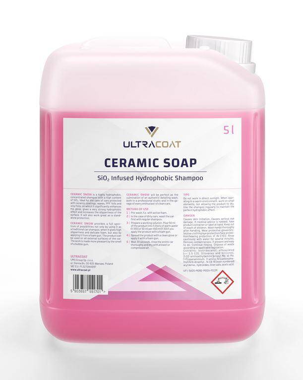 ULTRACOAT Ceramic Soap 5l Sinie Hydrofobowy Szampon z SiO2