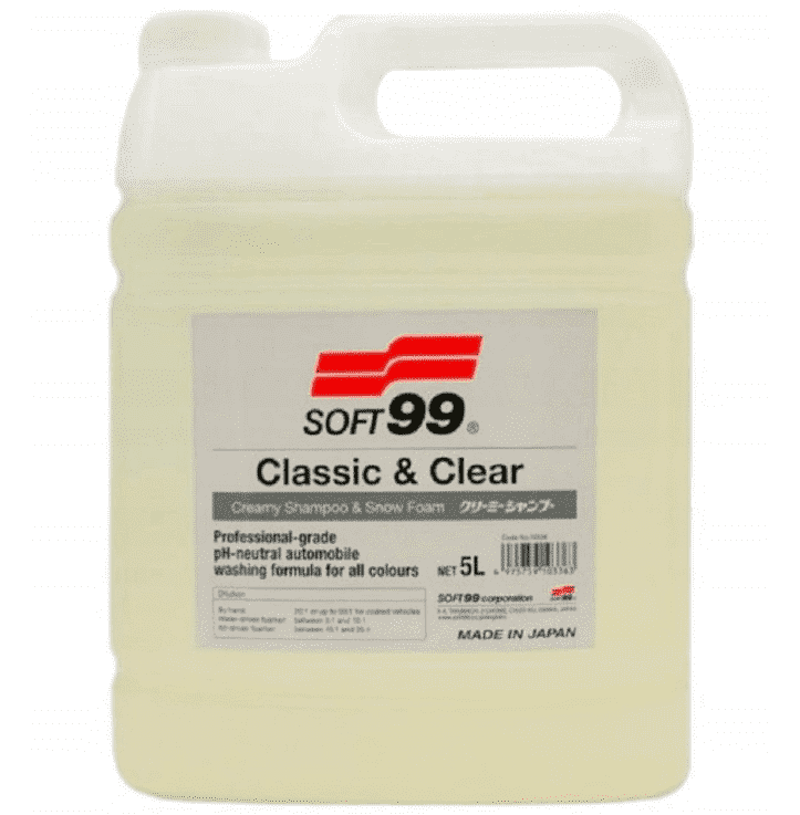 SOFT99 Classic&Clear Shampoo 5l Szampon Samochodowy pH Neutralne