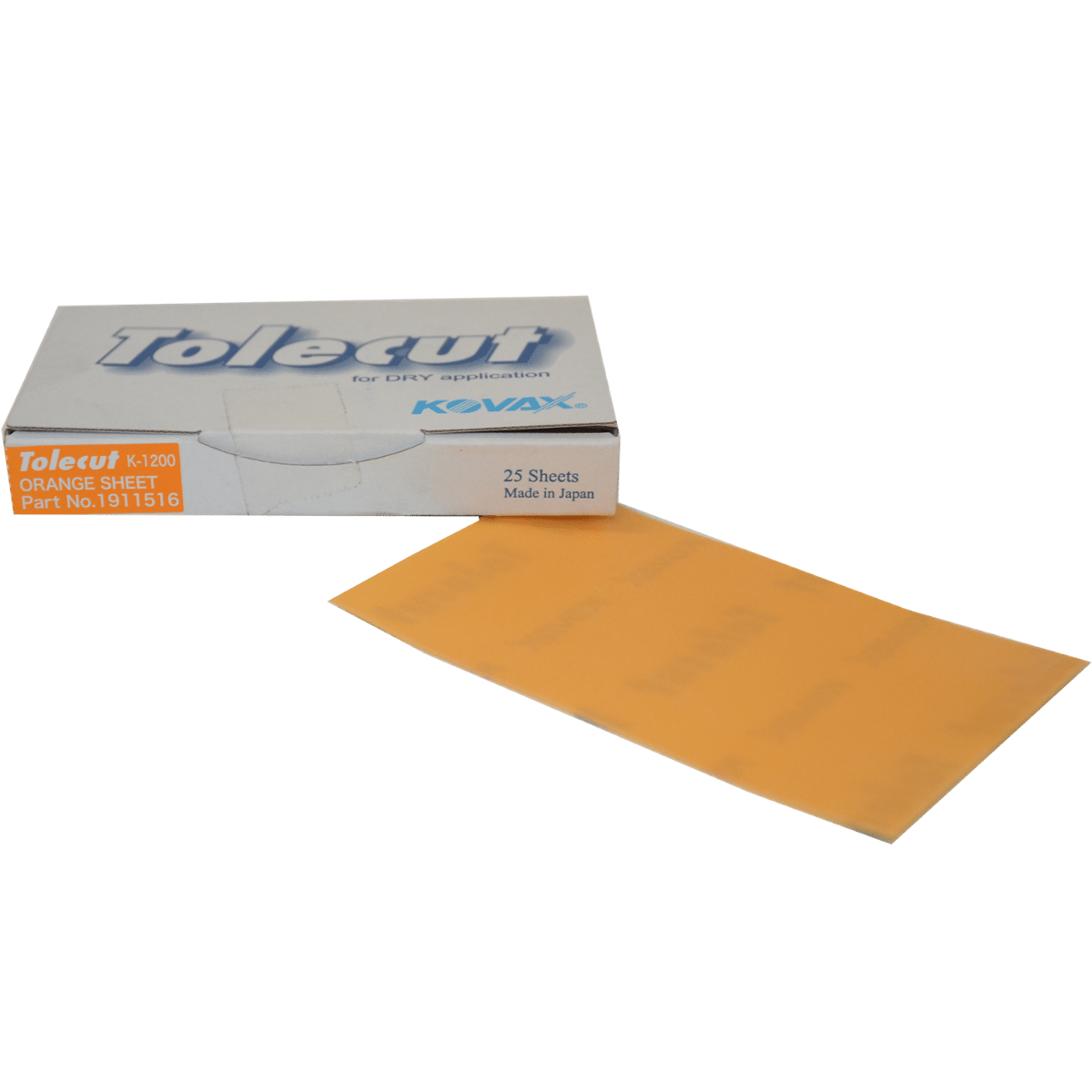 KOVAX Tolecut Orange 70x114mm K1200 Papier Ścierny do Pracy na Sucho