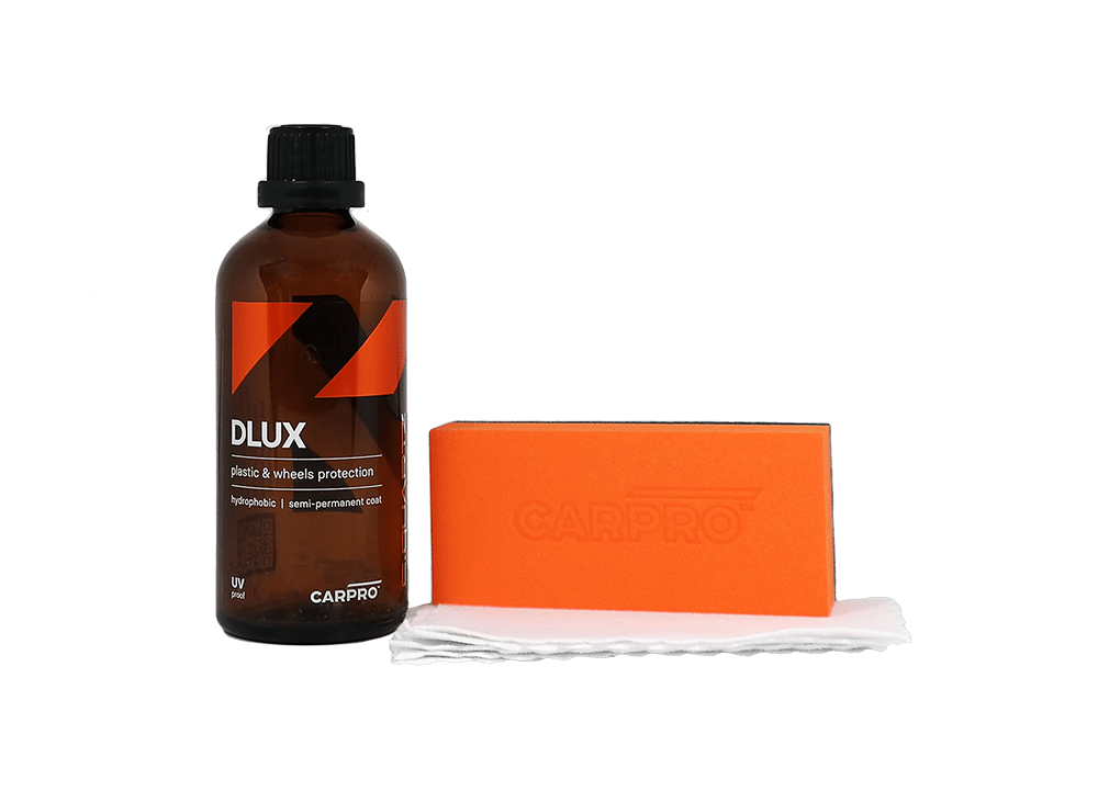 CARPRO CQUARTZ Dlux 100ml Zestaw z Powłoką Cermiczną do Zabezpieczania Plastików i Felg