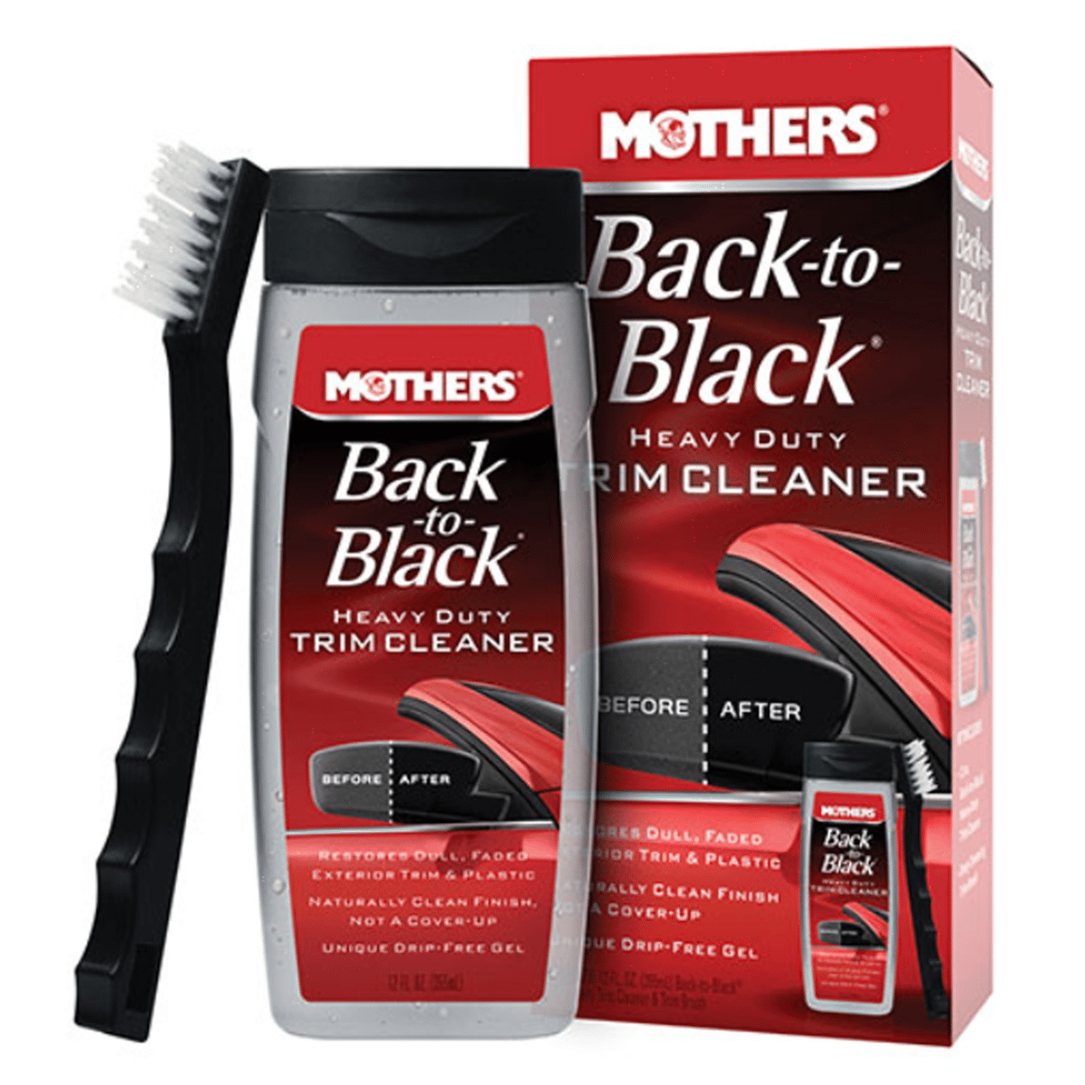 MOTHERS Back to Black Heavy Duty Trim Cleaner Kit Zestaw do Pielęgnacji Mocno Zniszczonych Plastików Gum i Winyli