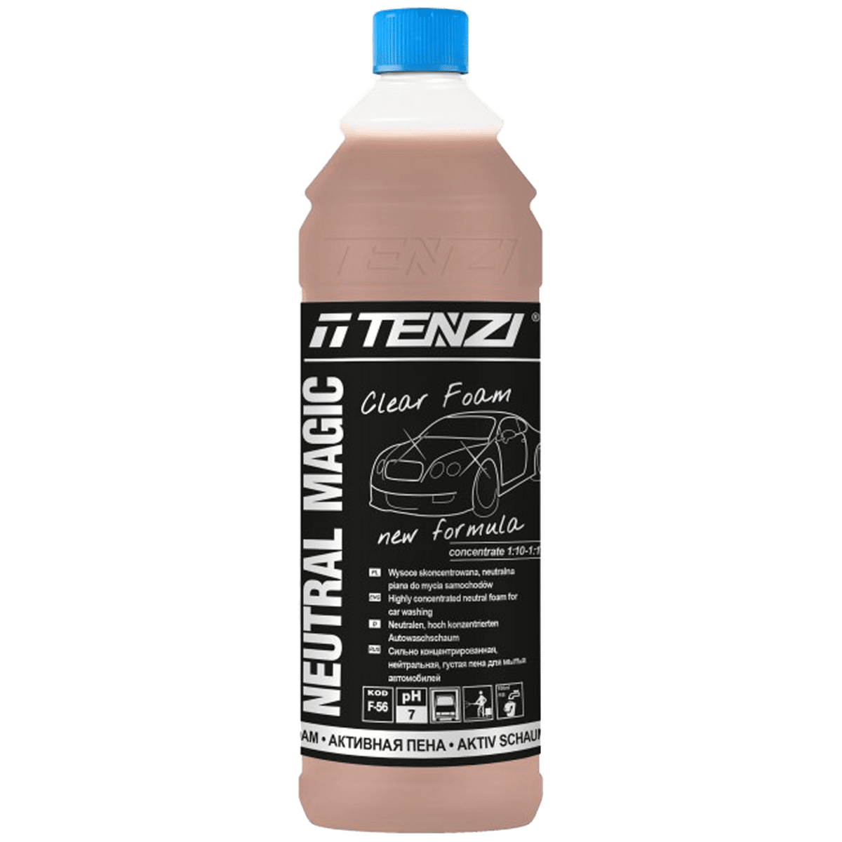 TENZI Neutral Magic Clear Foam 1l Przezroczysta Aktywna Piana do Mycia Samochodów