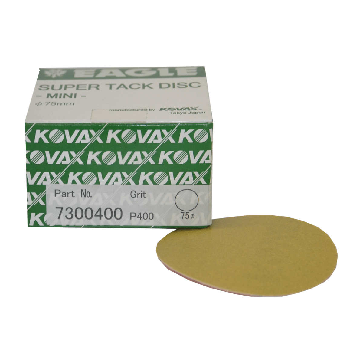 KOVAX Premium Tar Rzep ∅75mm Krążek Ścierny bez Otworów P400