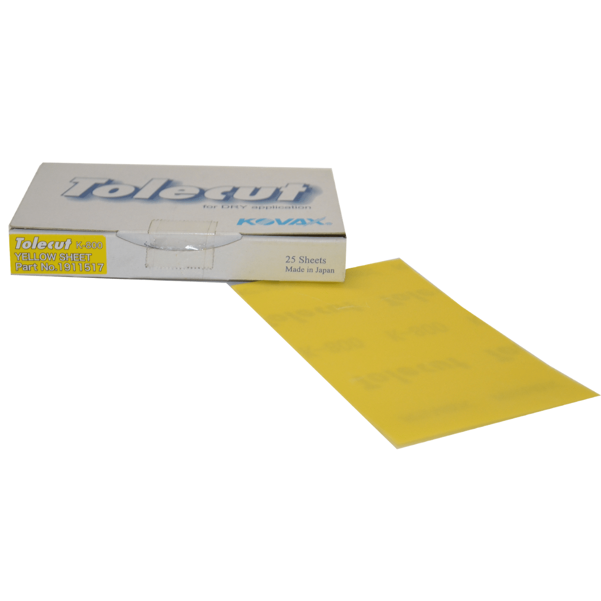 KOVAX Tolecut Yellow 70x114mm K800 Papier Ścierny do Pracy na Sucho