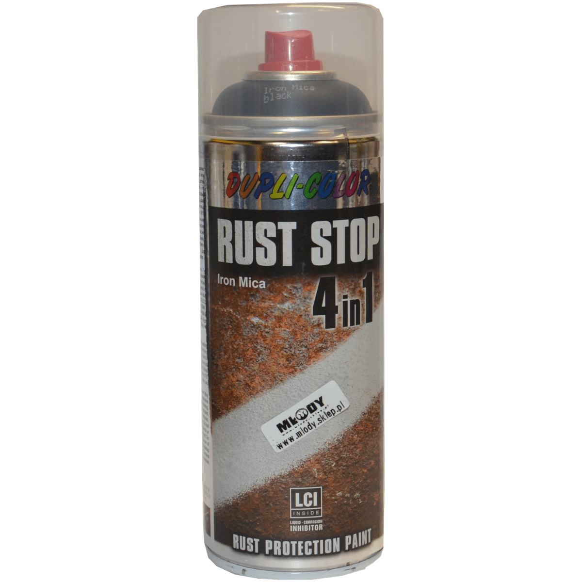 MOTIP DUPLI COLOR Rust Stop Iron Mica 400ml Czarny Lakier Podkładowy Antykorozyjny