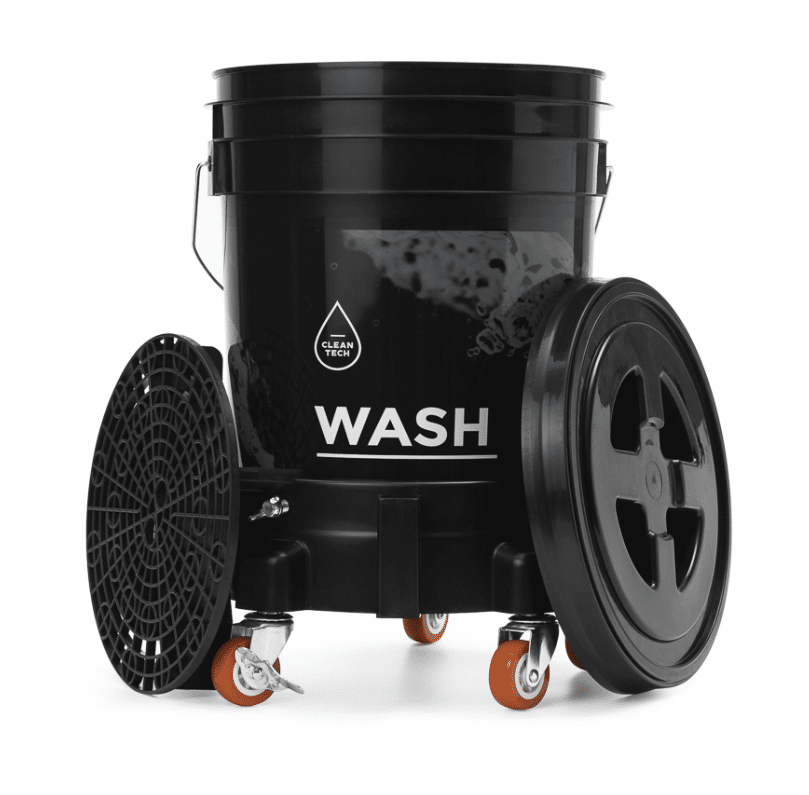 CLEANTECH CO Wiadro Czarne WASH + Separator + Pokrywa + Wózek