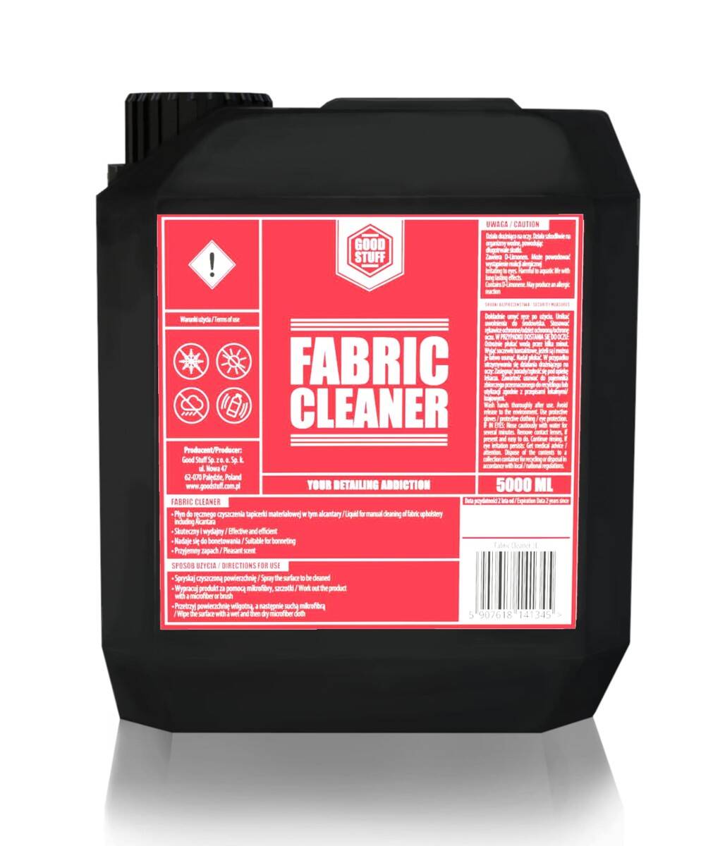 GOOD STUFF Fabric Cleaner 5l Preparat do Czyszczenia Tapicerki Podsufitki i Alcantary