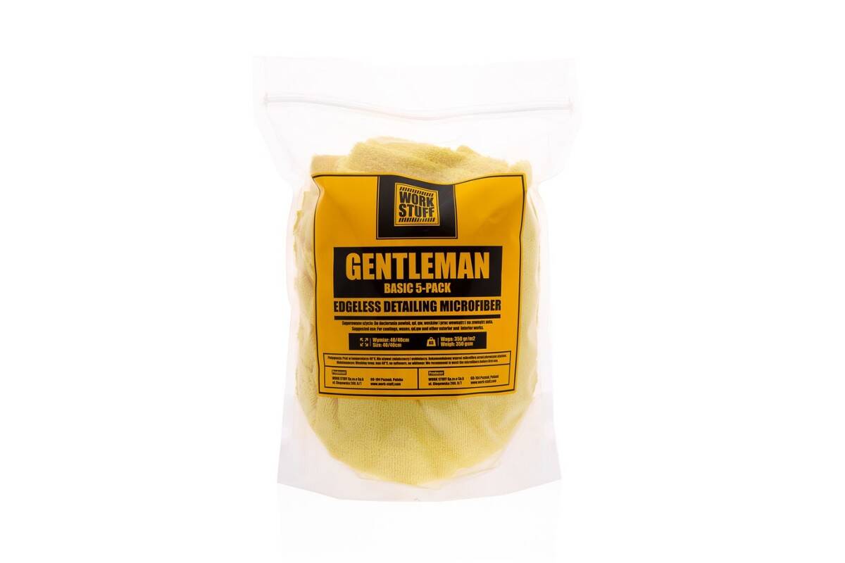 WORK STUFF Gentleman Basic Yellow 5 Pack Mikrofibra Bezszwowa Żółta