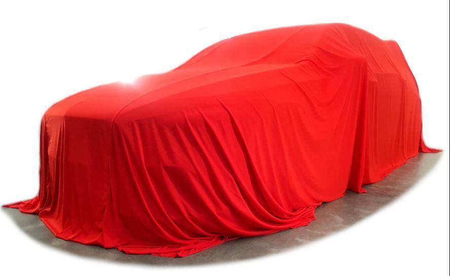 POKA PREMIUM Materiałowy Pokrowiec na Auto Hatchback/Sedan Czerwony