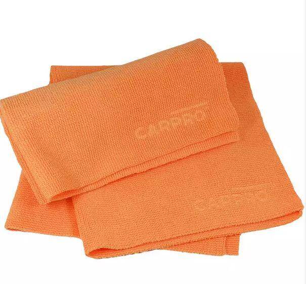 CARPRO CQUARTZ Terry Cloth Mikrofibra do Docierania Past Polerskich Wosków 40x40cm Pomarańczowa
