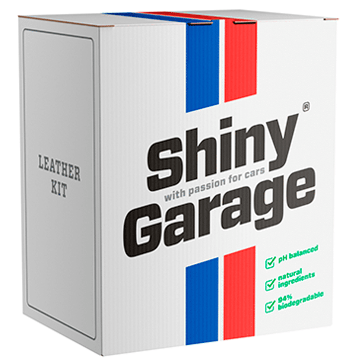 SHINY GARAGE Zestaw Leather Kit Soft do Czyszczenia i Pielęgnacji Skórzanej Tapicerki