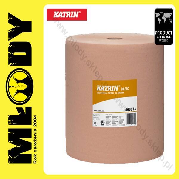 KATRIN Basic XL Brown Low Pallet Przemysłowy Ręcznik Papierowy 1-Warstwowy Brązowy 1szt