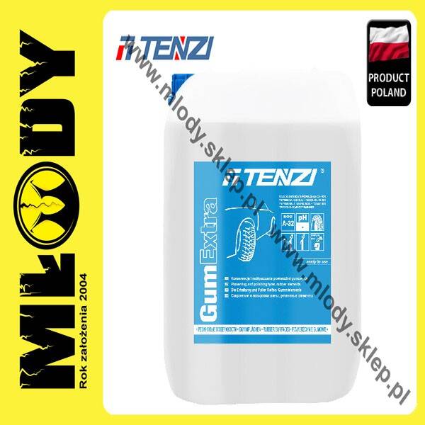 TENZI Gum Extra 10l Preparat do Konserwacji Elementów Gumowych i Plastikowych