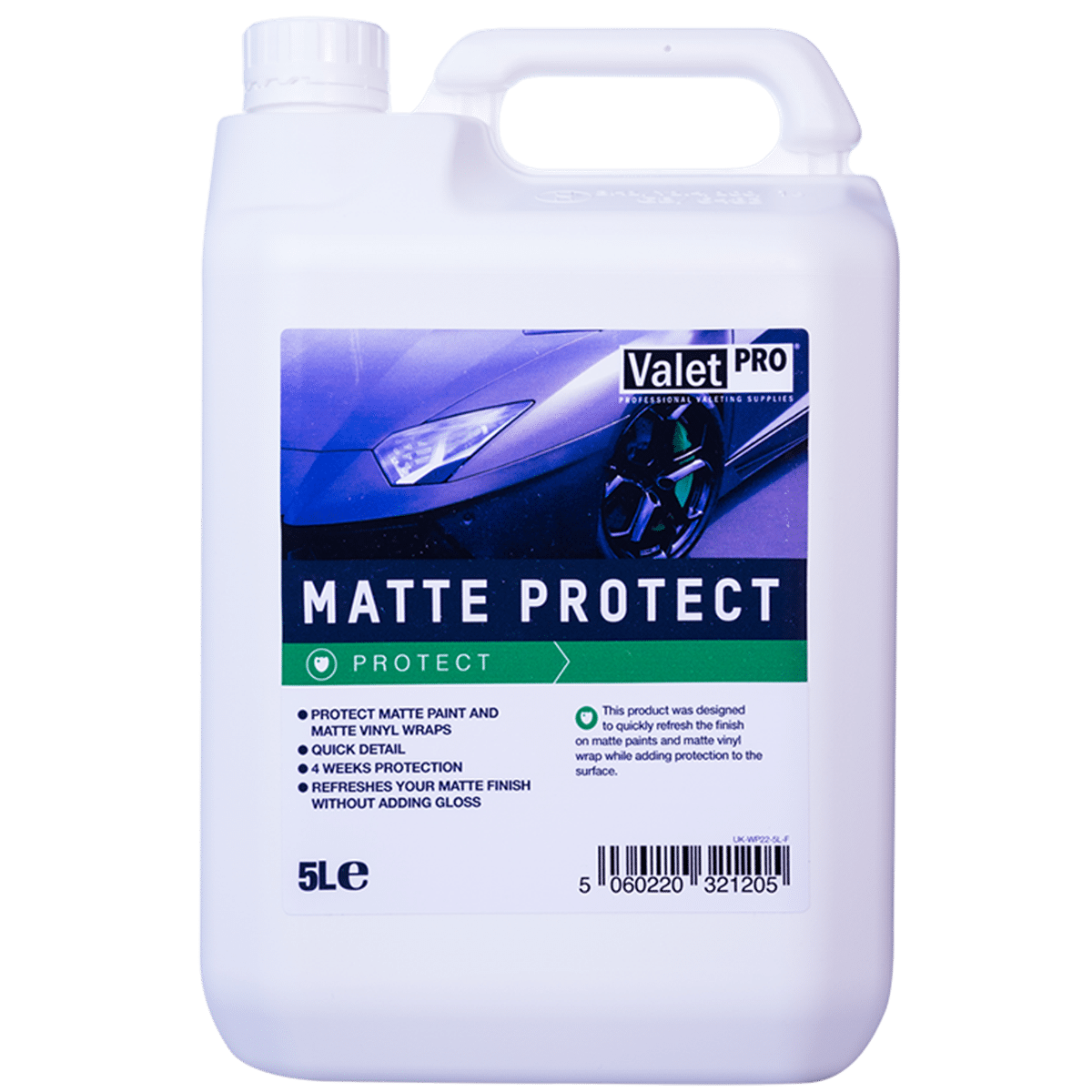 ValetPRO Matte Protect 5l Środek do Ochrony Matowych Lakierów oraz Matowych Okładzin Winylowych