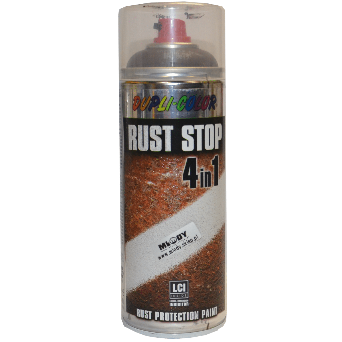 MOTIP DUPLI COLOR Rust Stop RAL 8017 400ml Czekoladowy Półmat Lakier Podkładowy Antykorozyjny