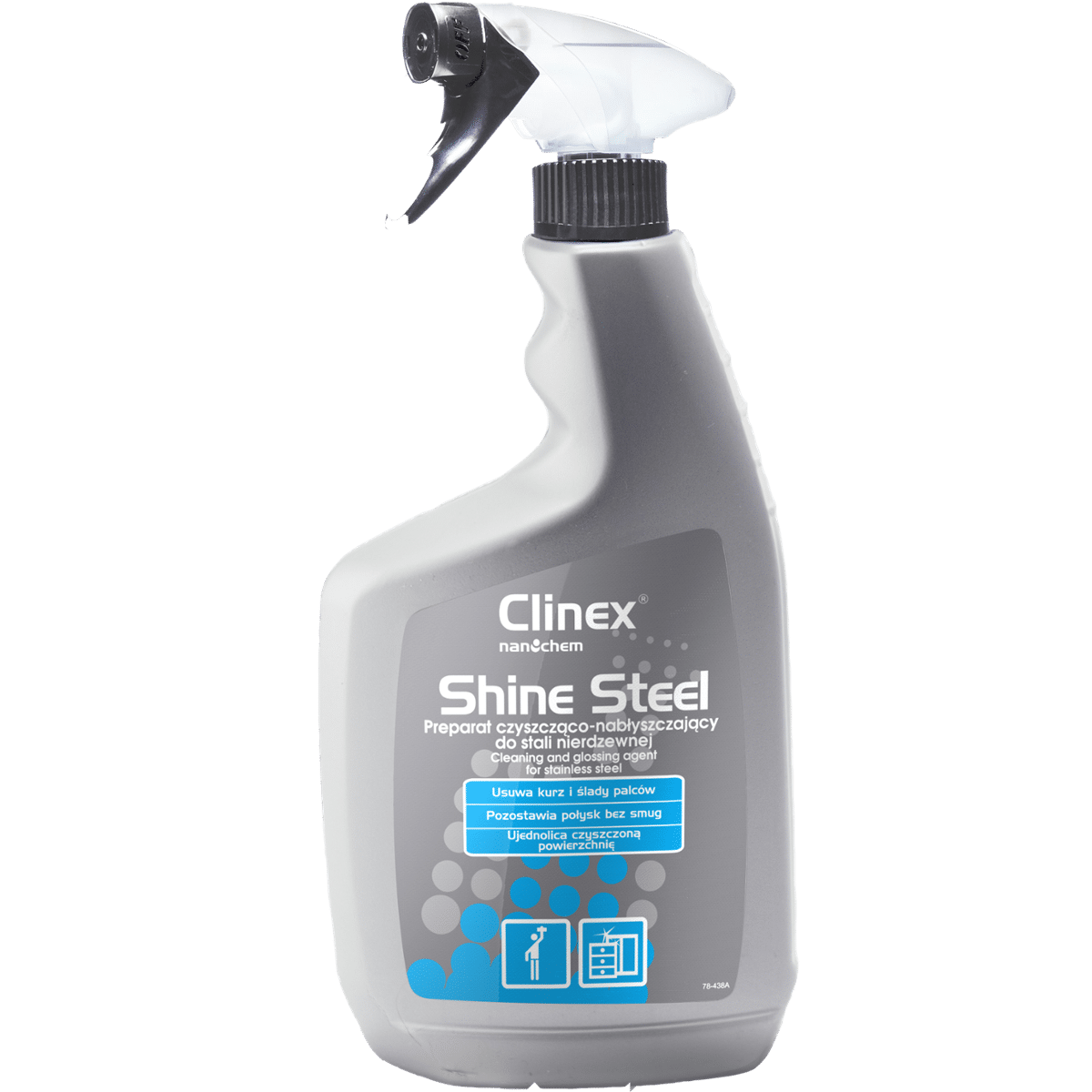 CLINEX Shine Steel 650ml Preparat Czyszcząco Nabłyszczający do Stali Nierdzewnej