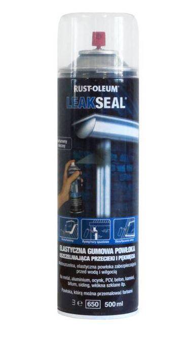 RUST-OLEUM Leak Seal 500ml Uszczelniacz Gumowy do Pęknięć i Rys Spray